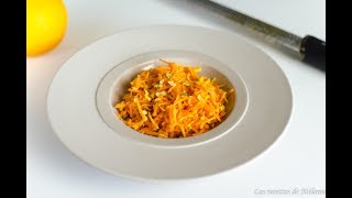 Salade toute orange carotte mimolette et orange [upl. by Ennahoj149]