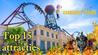 Top 15 attracties Europa Park 2024 [upl. by Lanie167]