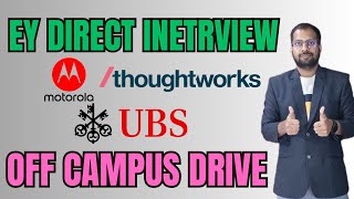 EY DIRECT INETRVIEWS  Full Stack Developer Job  Thoughtworks UBS Job For Freshers Apply Now [upl. by Teeter504]