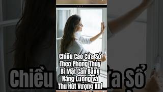 Chiều Cao Cửa Sổ Theo Phong Thủy Bí Mật Cân Bằng Năng Lượng và Thu Hút Vượng Khí [upl. by Wallinga]