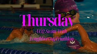 THURSDAY VO2 SWIM SESSION WITH LOUGHBOROUGH TRIATHLON [upl. by Yreme357]