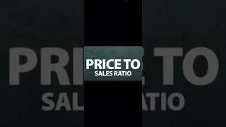 Price to Sales Ratio Stocks investing simpleoptiontrading trading stockmarket [upl. by Liagabba424]