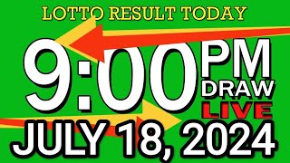 LIVE 9PM LOTTO RESULT TODAY JULY 18 2024 2D3DLotto 9pmlottoresultjuly182024 swer3result [upl. by Ajed]