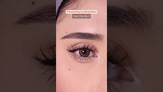 Transforming my Almond Eyes to Doe Eyes doeeyes makeupshorts makeuptutorial [upl. by Llebasi]