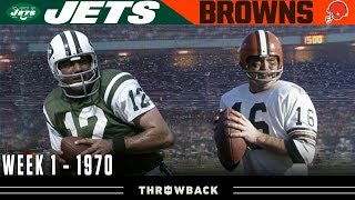 The First EVER Monday Night Football Game Jets vs Browns 1970 Week 1 [upl. by Statis]