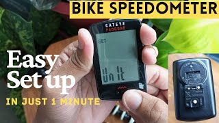 BIKE SPEEDOMETER  HOW TO SETUP  Paano CAT EYE PADRONE bikecomputer doityourself cateye [upl. by Durtschi941]