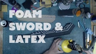 Prop Live from the Shop  Dwarven Sword Foam Details amp Latex [upl. by Auhs]