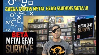 METAL GEAR SURVIVE GRATIS BETA  Playstation  PS4  Beta [upl. by Paris]