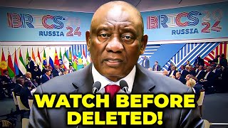 South Africas BRICS Closing Speech Shocks the World  Reveals Plans to Punish Israel [upl. by Arlin]