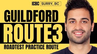 ICBC Surrey Guildford Drivers Test Route Part 3 [upl. by Adan]