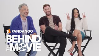 The Cast of ‘Thor Love and Thunder’ on What Couples They Ship Together  Fandango All Access [upl. by Ardnad447]