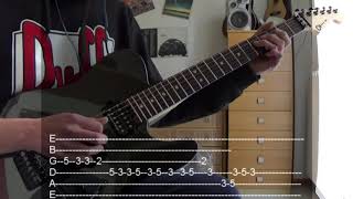 Dire Straits  Telegraph Road 2nd solo WITH TABS [upl. by Drofniw]