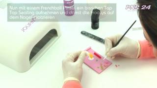 Nailart Anleitung für Jolifin Frootys  Tutorial [upl. by Enerual]