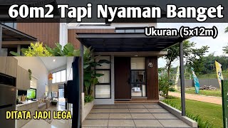 Rumah Minimalis 60m2 ukuran 5x12m Kecil Tapi Nyaman Banget Grand Duta City soj [upl. by Araminta]