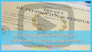 Le BTS comptabilité et gestion [upl. by Yunick23]