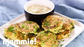 Courgettekoekjes Recept  njammie [upl. by Eniarral170]