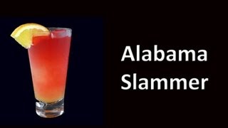 Alabama Slammer Cocktail Drink Recipe [upl. by Oxley986]