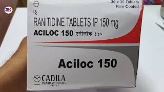 Aciloc 150mg Tablet  Ranitidine 150mg Tablet  Aciloc Tablet Uses Benefits Dosage Review in Hindi [upl. by Macswan763]