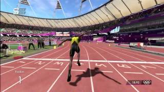 BOLT 200M world record London 2012 xbox [upl. by Enneillij587]