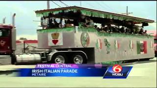 33rd annual IrishItalian Parade rolls through Metairie [upl. by Knah828]