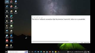 مشكلة فتح ملف The drive or network connection that the shortcut name lnk refers to is unavailable [upl. by Kalvin]