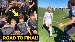 Thiago Messi made key pass for Benja Suarez to lead Inter Miami U12 win in the Semi Final Easter Cup [upl. by Hannaj163]