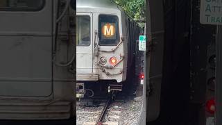 MTA NYCT An R46 Brown M train leaving Cortelyou Road [upl. by Nirred]