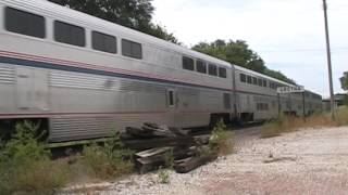 Amtrak 6 California Zephyr in Gretna and Plattsmouth NE [upl. by Diskson]