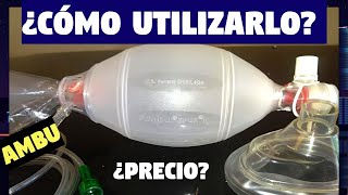 VENTILACIÓN CON AMBU RESUCITADOR MASCARILLABOLSARESERVORIO  ambu spur ii adulto UNBOXING [upl. by Clava]