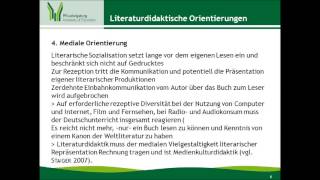 video02 Literaturdidaktische Orientierungen Gans 2015 [upl. by Kym]