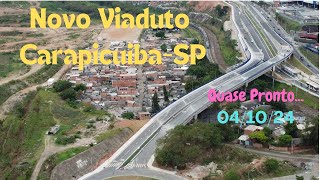 Novo viaduto de Carapicuiba sp de Drone hoje 041024 [upl. by Rebhun]