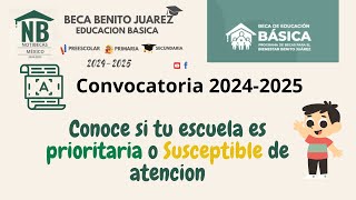 Convocatoria Beca Benito Juárez 20242025  Educación Básica  Preescolar Primaria y Secundaria [upl. by Maillil588]