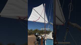 Mizzen Sail Self Steering video 9 of 9 [upl. by Anitsrhc]