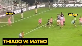 Thiago Messi showcased bicycle kick trick to Mateo Messi after Inter Miami win against Toronto [upl. by Elinet353]