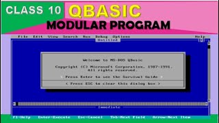 Qbasic Modular Program [upl. by Akir]