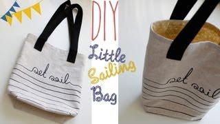 DIY quotLittle Sailing Bagquot Tasche selber nähen [upl. by Ardnuat]