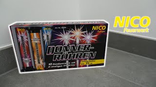 Nico Feuerwerk Donnerröhren  Double Crusher  Starke Single Shots🎆 [upl. by Mak696]