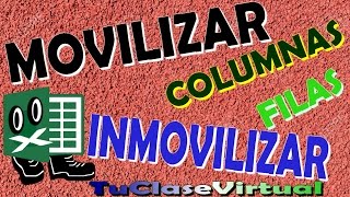 Movilizar e Inmovilizar Filas y Columnas en Excel 2016 Curso Básico [upl. by Marlin]