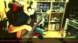 Senza un briciolo di testa by Marcella Bella personal bass cover with Fretless bass [upl. by Vincents]