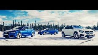 2015 Audi RS3 vs 2015 Mercedes GLA 45 AMG vs 2015 Subaru WRX STI [upl. by Weaver]