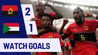 ANGOLA VS SUDAN21AFCON QUALIFIERSGOALSampHIGHLIGHTS [upl. by Bauske]