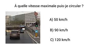 La vitesse  Examen théorique permis de conduire belgique  Panneaux  questions  réponses [upl. by Eca863]