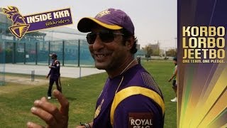 WASIM AKRAMS BOWLING MASTERCLASS  Inside KKR Ep 14  Hes still got it [upl. by Yllet]