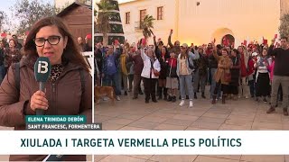 Xiulada i targeta vermella contra el quotdesgovernquot del Consell de Formentera [upl. by Narhem525]