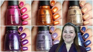 China Glaze Deserted Collection  Fall 2023  Live Swatch and Review [upl. by Attesor818]