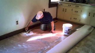 How to Cut In and Install A Vinyl Floor [upl. by Bass]