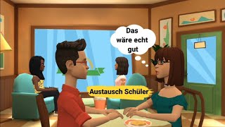 Austauschschüler  Deutsch lernen mit Dialogen [upl. by Noved302]