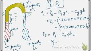 Problems on Inverted U tube manometer [upl. by Mok409]