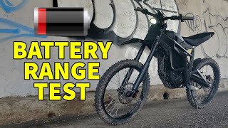 How long will the Talaria Sting Battery last Talaria Sting Range Test 2022 [upl. by Aspa]