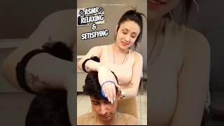 ASMR Barbershop Massage PartII asmr asmrsounds couplegoals relaxing [upl. by Aitsirhc]